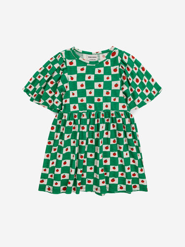 Bobo Choses / KID / Ruffle Sleeves Dress / Tomato AO
