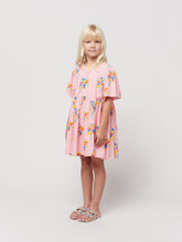 Load image into Gallery viewer, Bobo Choses / KID / Flounce Sleeves Woven Dress / Fireworks AO