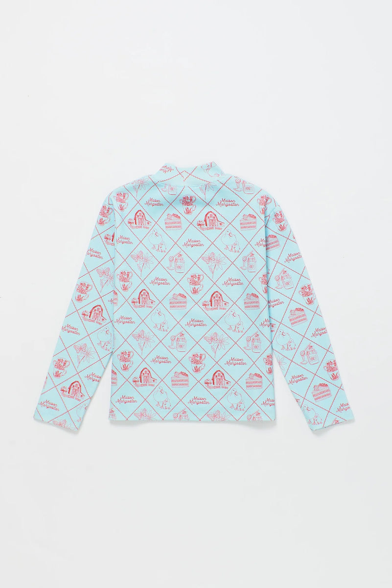 Maison Mangostan / Table Cloth Top / Light Blue - Red – The Wonder