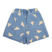 Load image into Gallery viewer, Jellymallow / Paper Airplane Denim Shorts