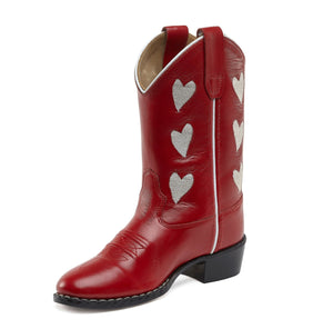 Bootstock / Cowboyboots / Hearts Red