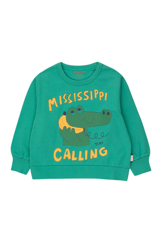 Tinycottons / KID / Mississippi Sweatshirt / Emerald