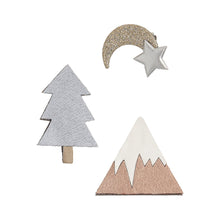 Load image into Gallery viewer, Mimi &amp; Lula / Star Clips / Snowy Mountain