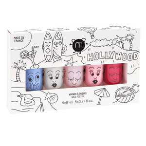 Nailmatic Kids / Water-based nail polish / Set of 5 / Hollywood