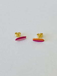 Selva Sauvage / Earring Stud / Surf / Orange