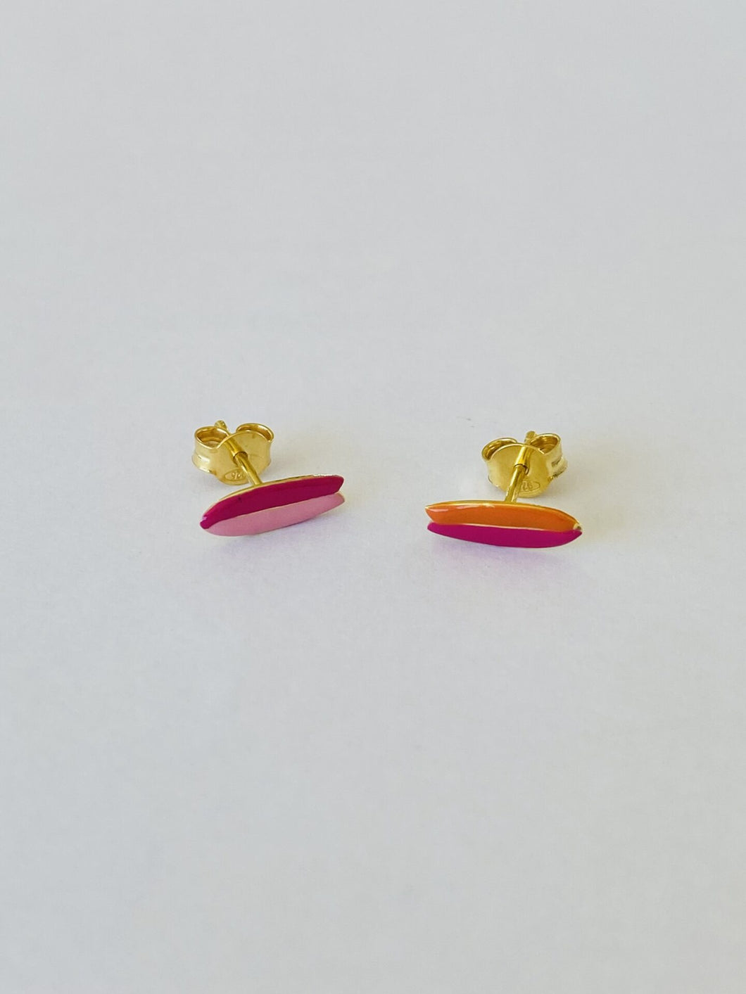 Selva Sauvage / Earring Stud / Surf / Orange