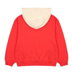 Jellymallow / JM Color-Block Hoodie / Red