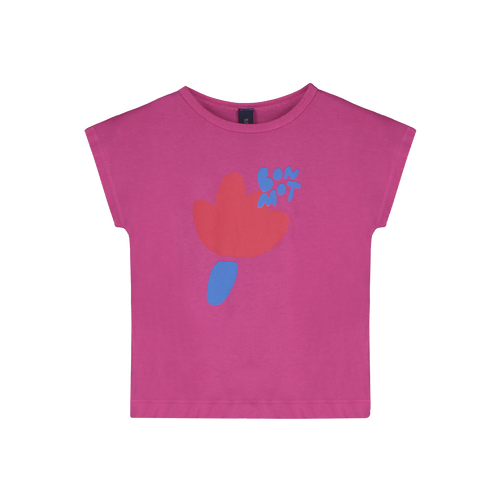 Bonmot / T-shirt / Flower / Raspberry