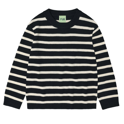 FUB / KID / Longsleeve / Dark Navy Ecru
