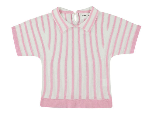 Morley / Striped Knitted Top / Uniform Bonbon