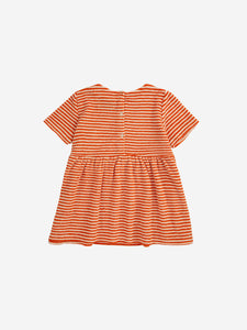 Bobo Choses / BABY / Terry Dress / Orange Stripes