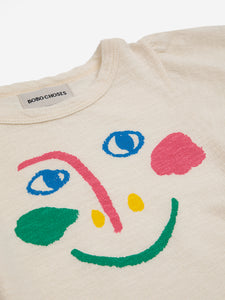 Bobo Choses / KID / Puffed Sleeves T-Shirt / Smiling Mask