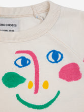 Load image into Gallery viewer, Bobo Choses / KID / Cropped Sweatshirt / Smiling Mask AO Raglan