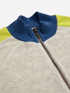 Bobo Choses / KID / Terry Zipped Raglan Sleeves Sweatshirt / Bobo Shadow