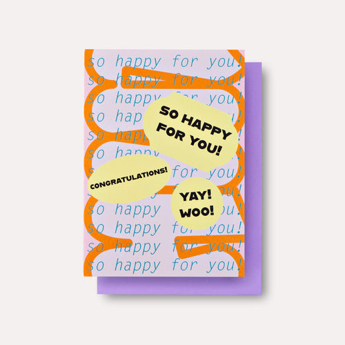 The Completist / Graphic Card / Wenskaart / Hinoki / Happy For You