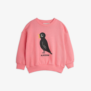 Mini Rodini / Sweatshirt / Blackbird pink