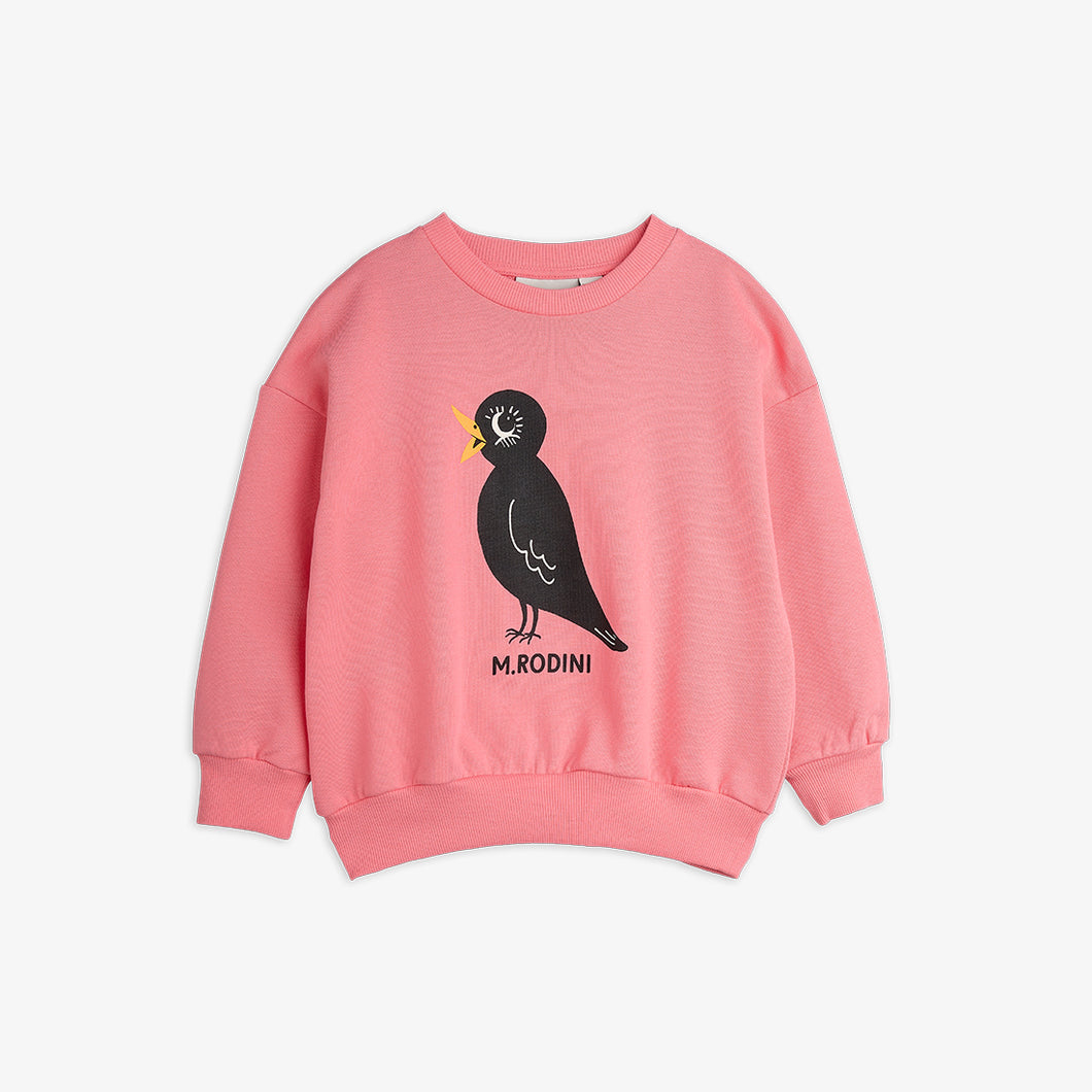 Mini Rodini / Sweatshirt / Blackbird pink