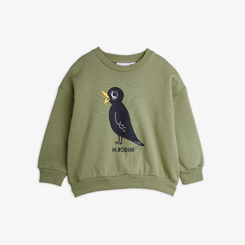 Mini Rodini / Sweatshirt / Blackbird green