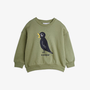 Mini Rodini / Sweatshirt / Blackbird green