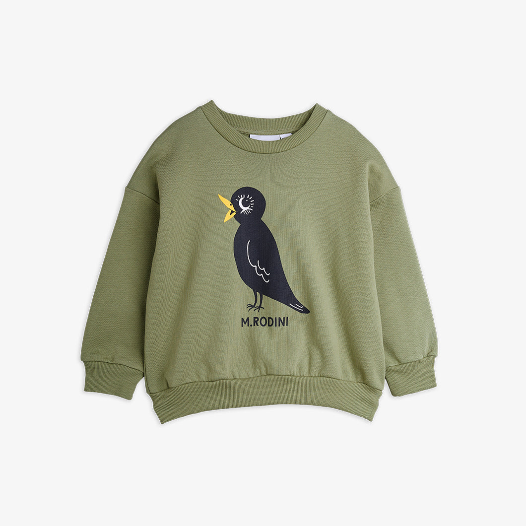 Mini Rodini / Sweatshirt / Blackbird green