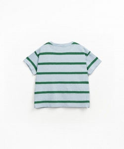 Play Up / KID / Striped T-Shirt / Botanical