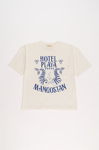 Maison Mangostan / Hotel Playa T-shirt / Cloudy White