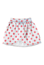 Load image into Gallery viewer, Piupiuchick / KID / Short Skirt / Denim Red Dots