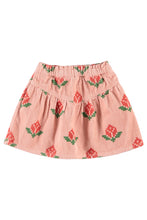 Load image into Gallery viewer, Piupiuchick / KID / Short Skirt / Pink Big Flowers