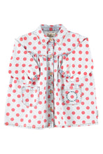 Load image into Gallery viewer, Piupiuchick / KID / Short Dress / Denim Red Dots