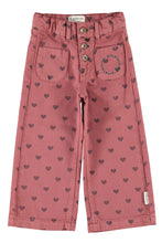 Load image into Gallery viewer, Piupiuchick / KID / Flare Trousers / Pink Hearts