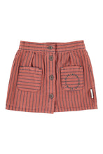 Load image into Gallery viewer, Piupiuchick / KID / Short Skirt / Bordeaux Stripes