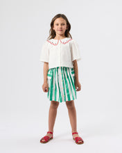 Load image into Gallery viewer, Goldie + Ace / Cropped Blouse / Scallop Collar Strawberry