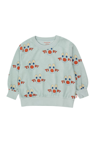 Tinycottons / KID / Clowns Sweatshirt / Jade Grey
