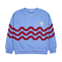 Load image into Gallery viewer, Jellymallow / Wave Pigment Sweatshirt / Blue