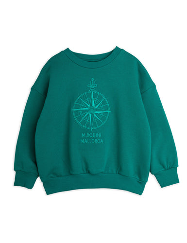 Mini Rodini / PRE AW24 / Compass Emblem Sweatshirt / Green