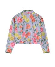 Load image into Gallery viewer, Maison Mangostan / Roses Fleece Jacket lilac