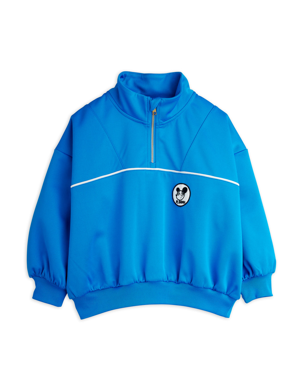 Mini Rodini / Half Zip Sweatshirt / Ritzratz Patch Blue
