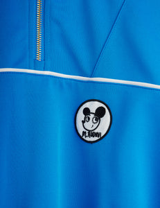 Mini Rodini / Half Zip Sweatshirt / Ritzratz Patch Blue