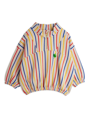 Mini Rodini / Half Zip Sweatshirt / Clover Emblem Multi