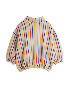 Mini Rodini / Half Zip Sweatshirt / Clover Emblem Multi