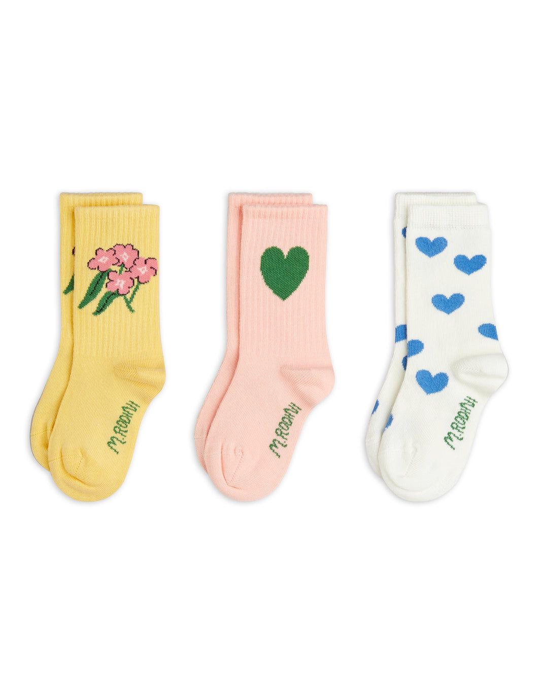 Mini Rodini / Socks / 3-Pack / Alpine Flowers