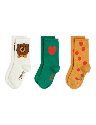 Mini Rodini / Socks / 3-Pack / Bear