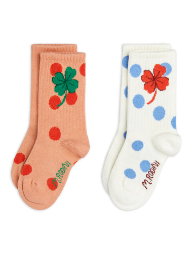 Mini Rodini / Socks / 2-Pack / Clover