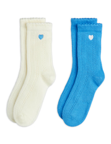 Mini Rodini / Socks / 2-Pack / Pointelle