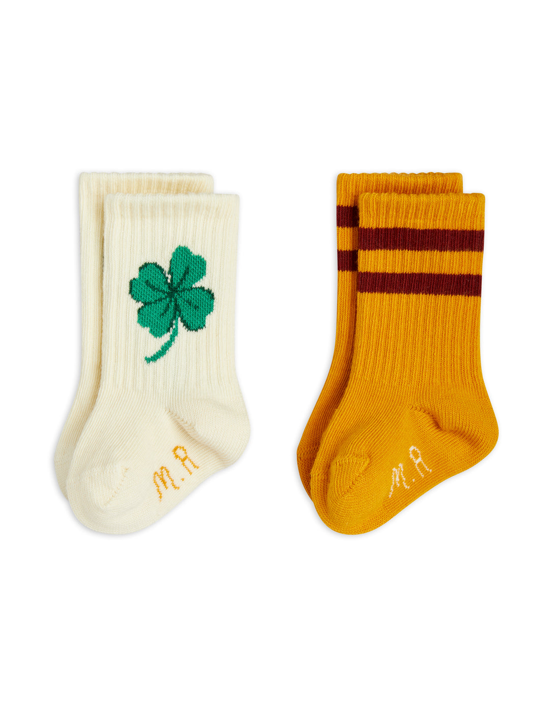 Mini Rodini / Baby Socks / 2-Pack / Clover Multi
