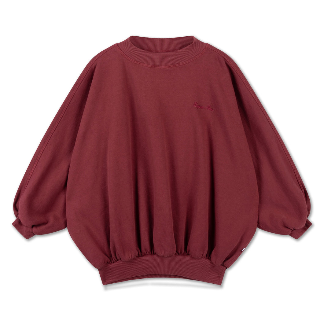 Repose AMS / Crop Sweater / Iris / Royal Burgundy