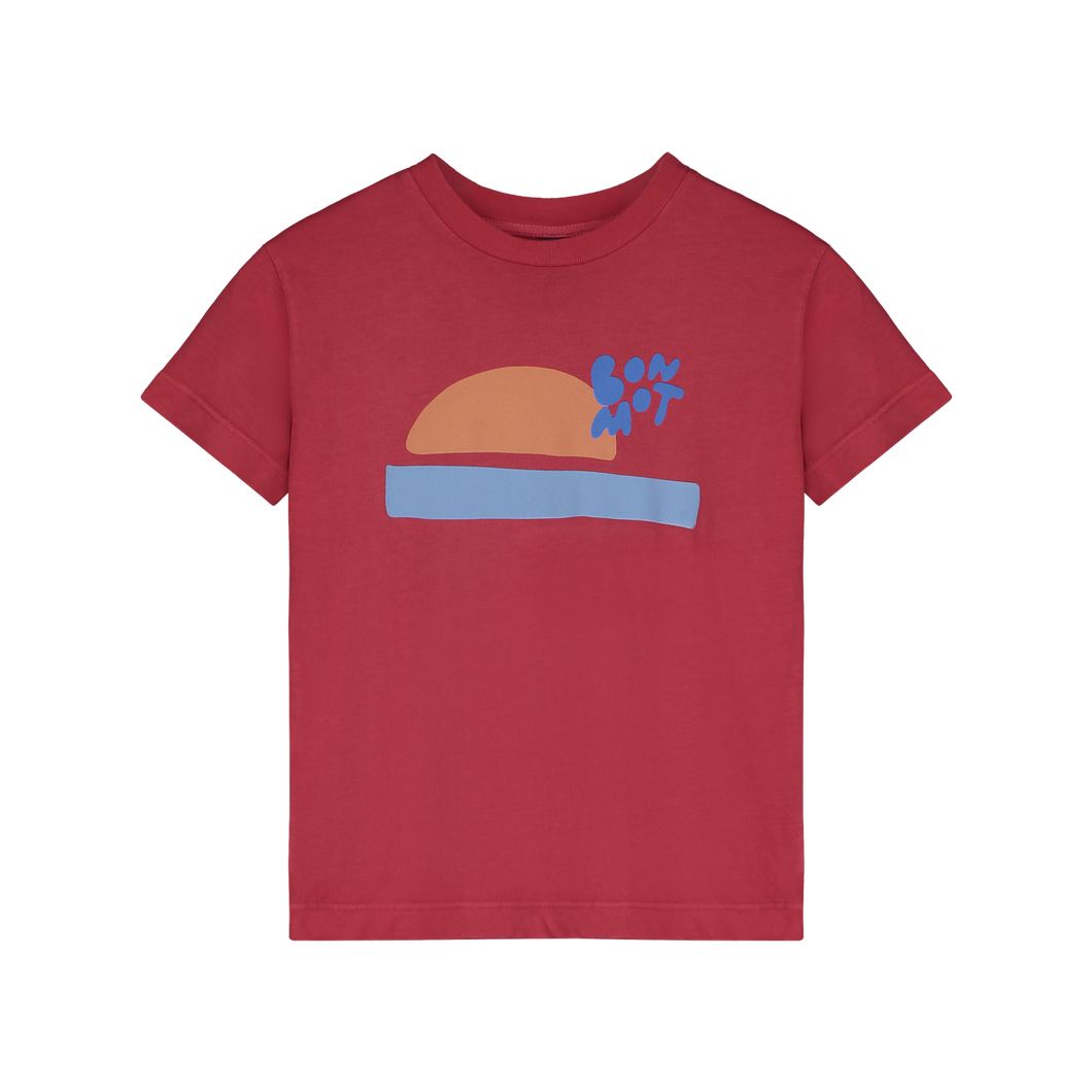 Bonmot / T-shirt / Sunset / Red