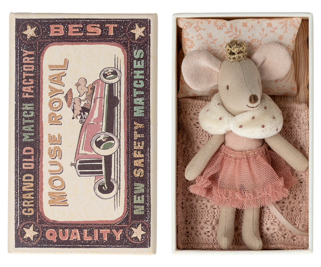 Maileg / Mouse in Box / Little Sister / Princess Mouse