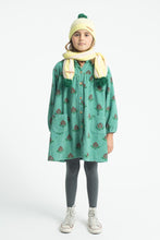 Load image into Gallery viewer, Piupiuchick / KID / Short Dress / Green Big Flowers