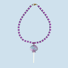 Load image into Gallery viewer, Kimchi Jewellery  / Necklace / Purple Seashell Lolly
